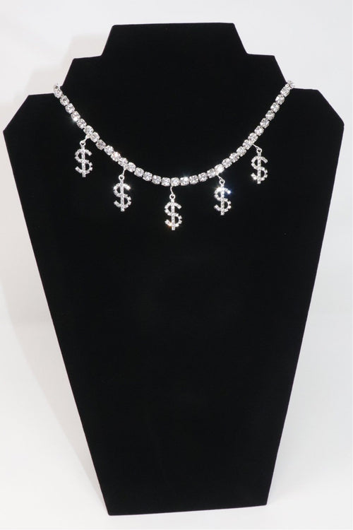 Dollar Dollar Bill Tennis Necklace | More Options available