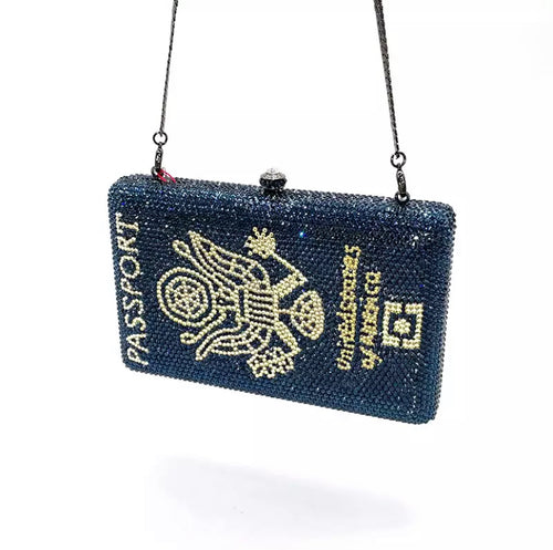 Passport Swarovski Crystal Mini Bag *Pre-order*