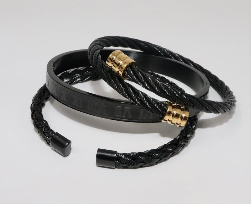 Unisex 3 Piece Bracelet Set